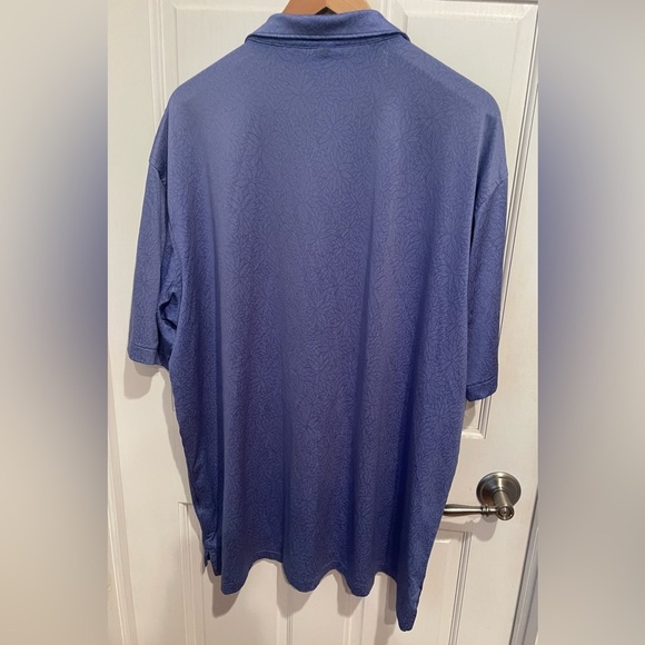 Peter Millar Men’s Floral Patterned Blue(ish) Purple Polo Shirt XXL - Picture 5 of 5
